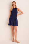 Vintage Navy Martina Mini Dress