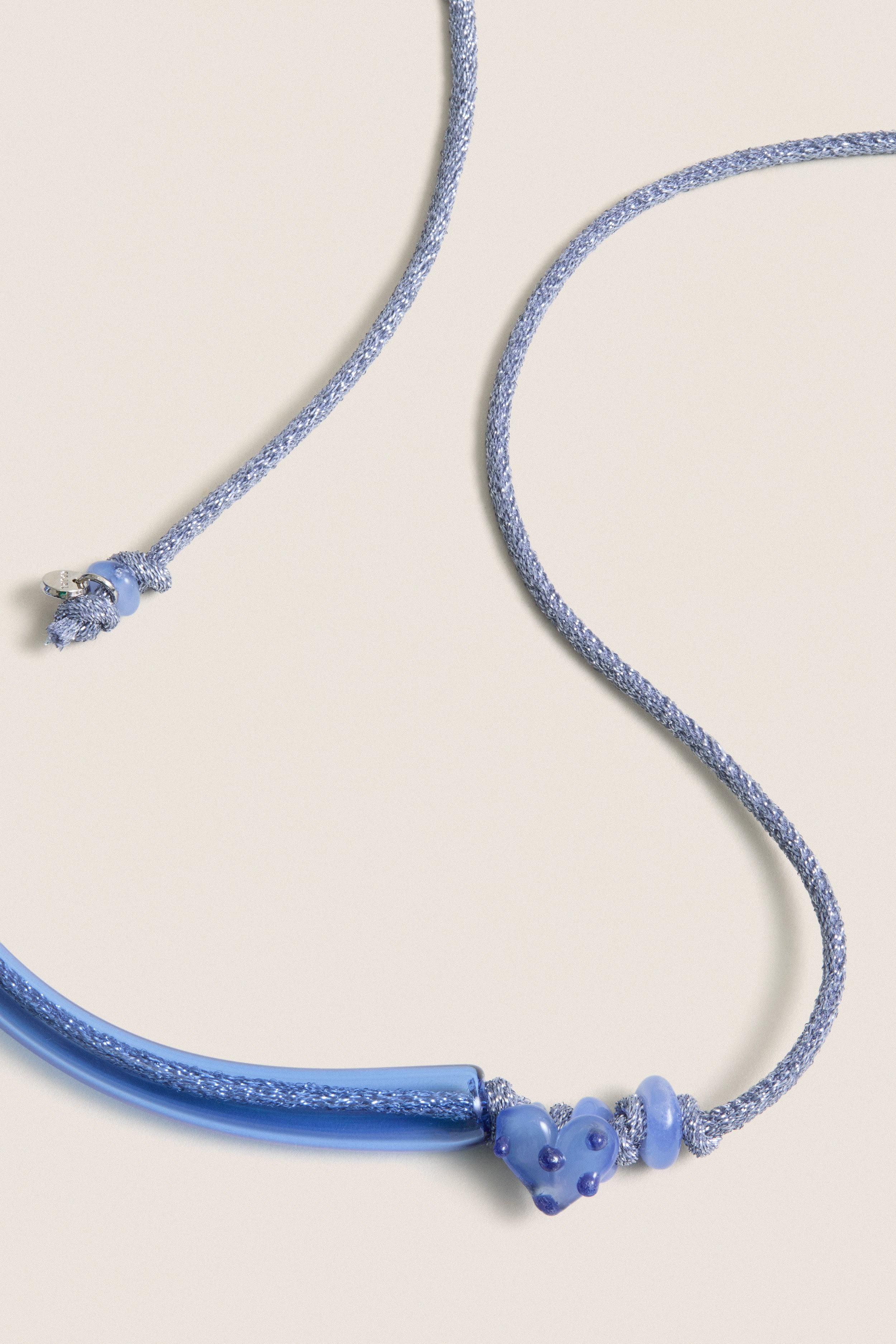 Blue Glass Patti Necklace