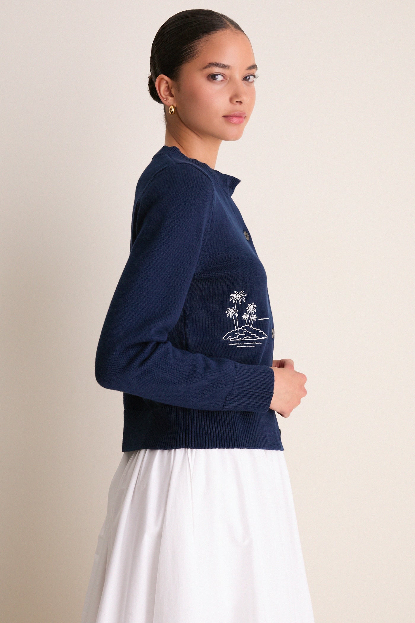Navy Mooring Cardigan