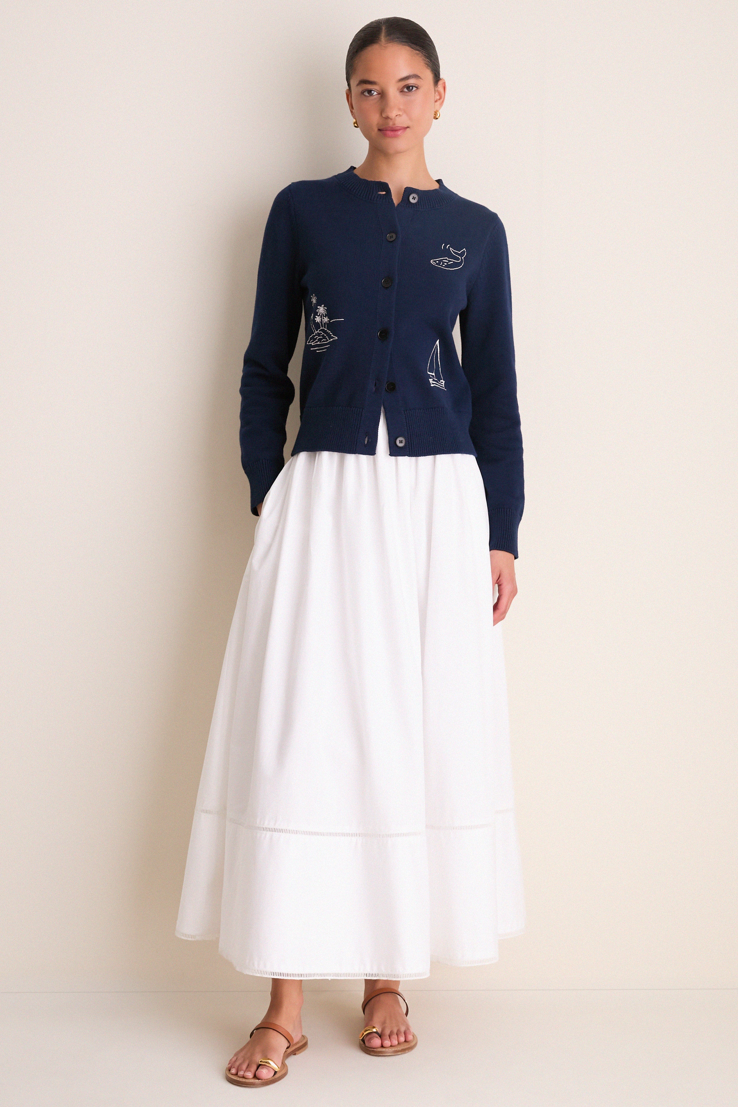 Navy Mooring Cardigan