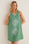 Green Leaf Eva Mini Dress