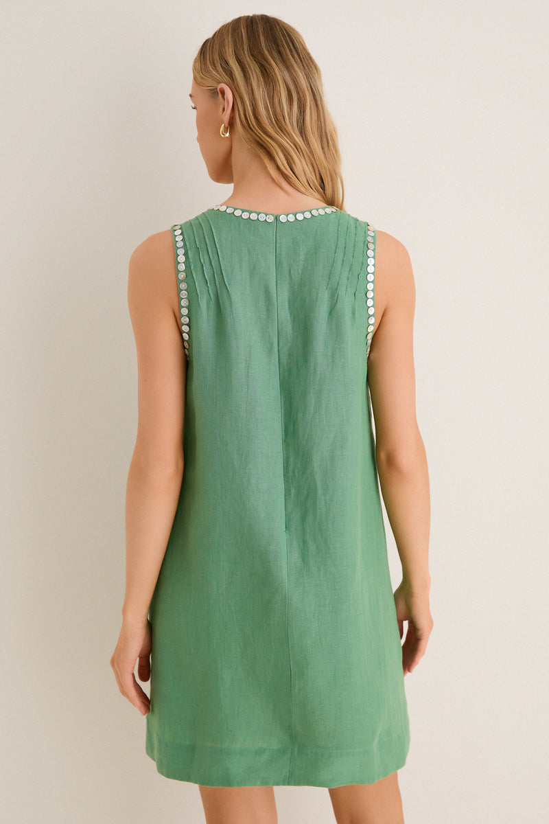 Green Leaf Eva Mini Dress
