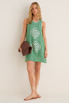 Green Leaf Eva Mini Dress