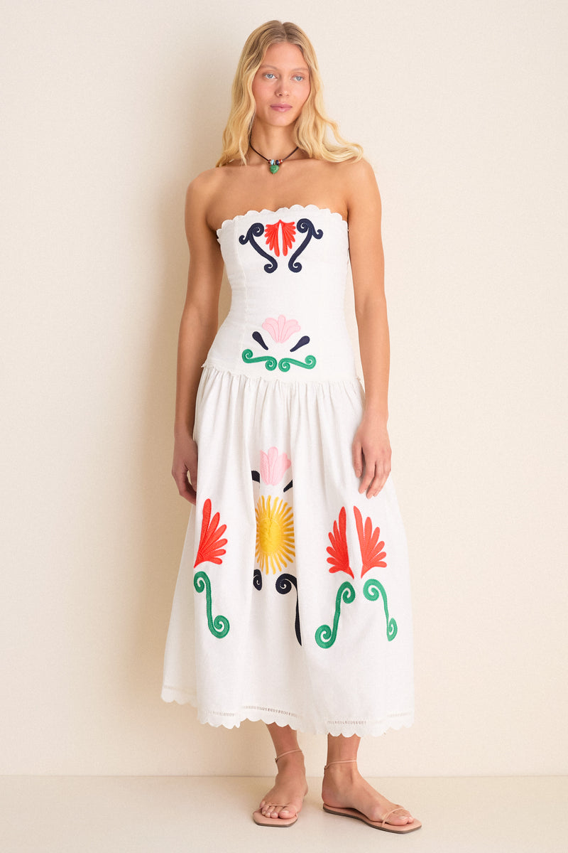 Off White Malla Maxi Dress