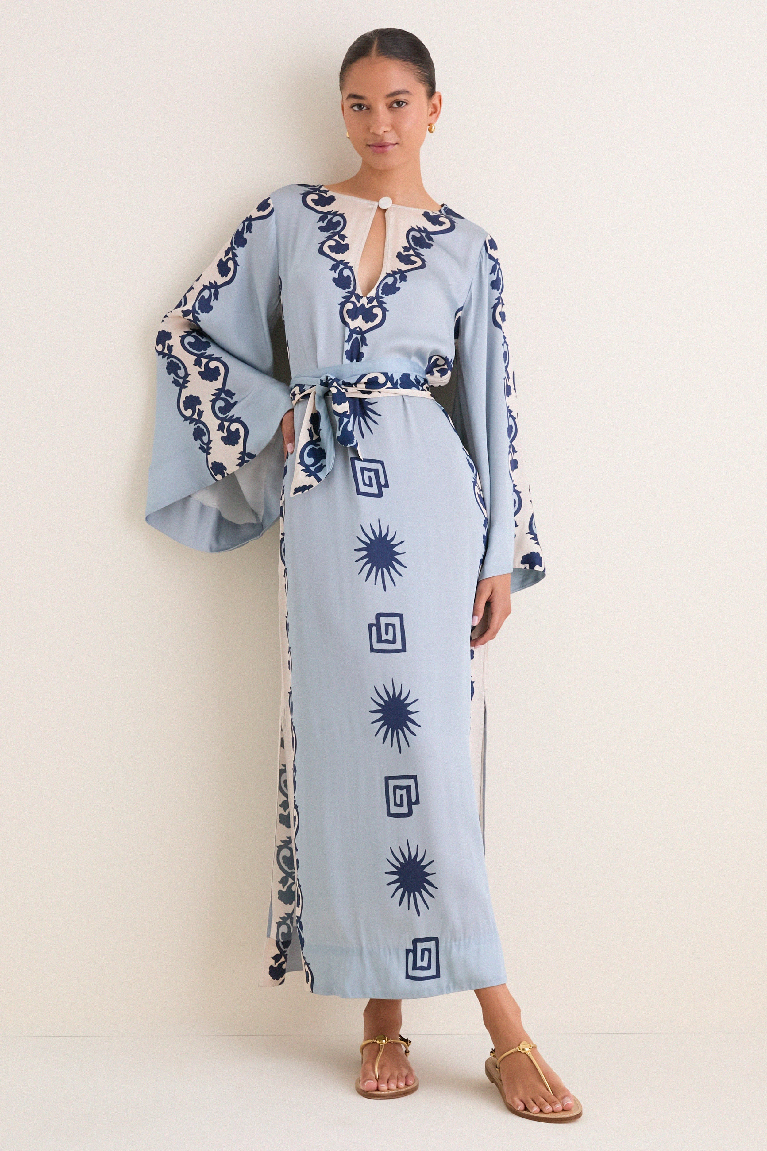 Sun Chacana Blue Lee Kaftan | Carolina K.