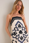 Exclusive Cream Blaise Print Spaghetti Strap Dress