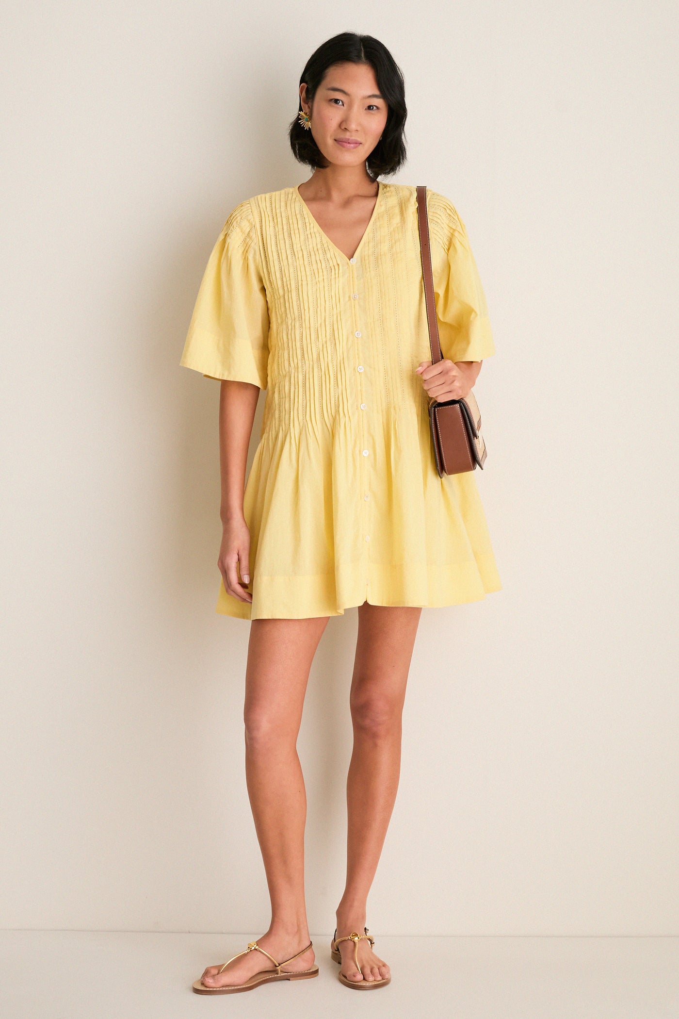 Sea Women's Alberte Mini Dress - Yellow - Size M Sea Women's Alberte Mini Dress - Yellow - Size M