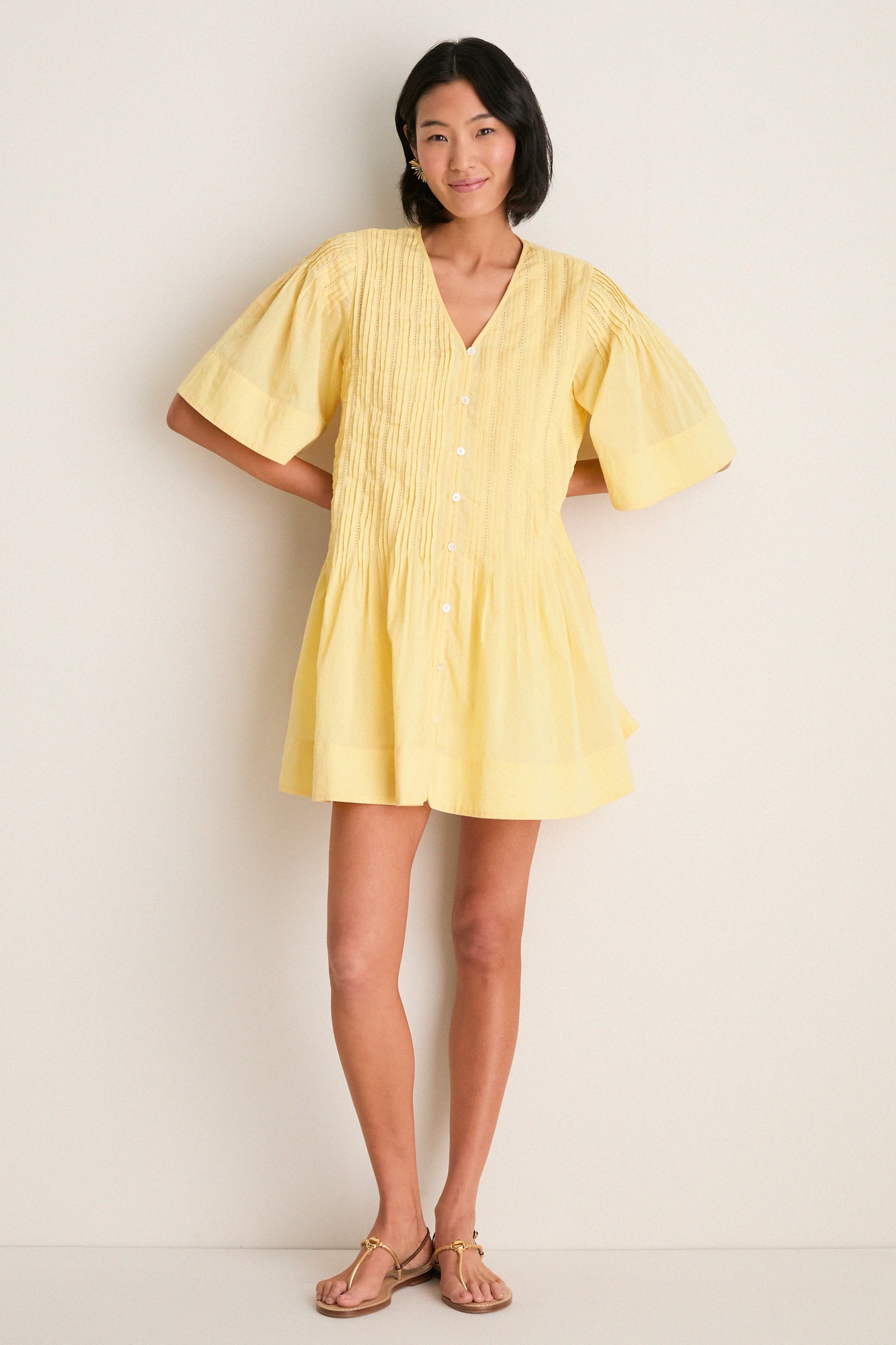 Sea Women's Alberte Mini Dress - Yellow - Size M Sea Women's Alberte Mini Dress - Yellow - Size M