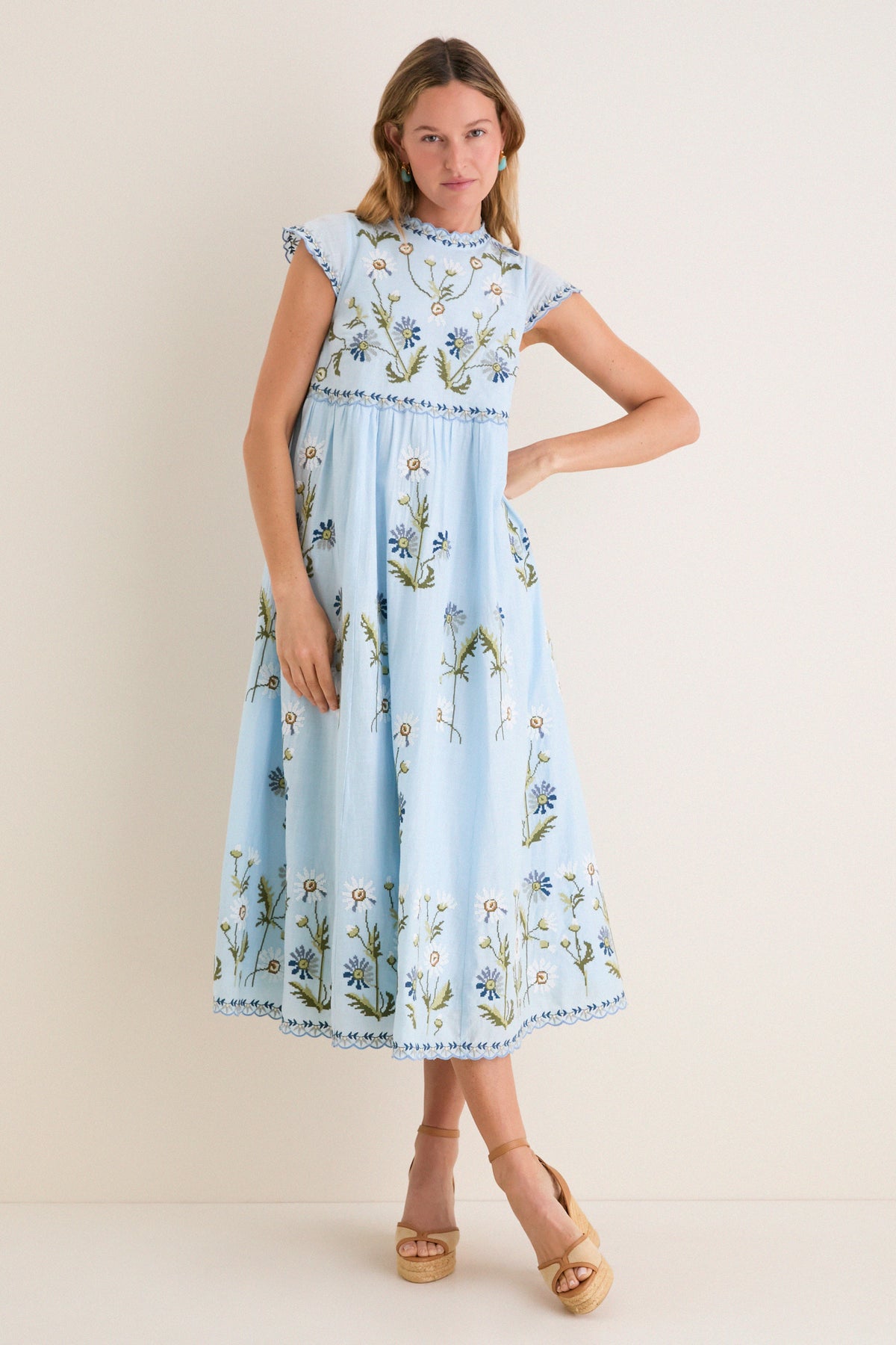 chinese dress ladies Audra Gown - Off White main image 1