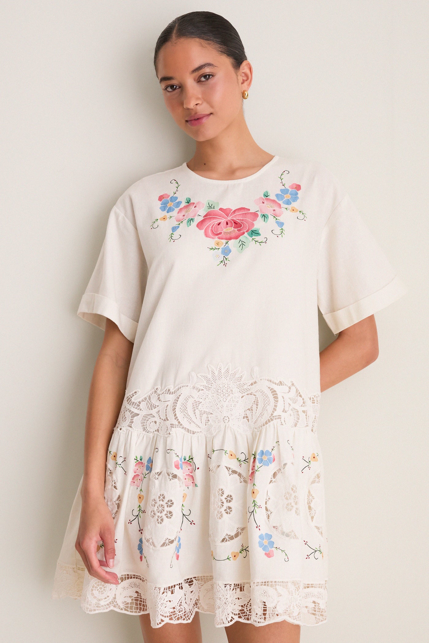 Sea New York Multi Astrid Embroidery Mini Dress Multi / M
