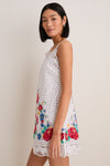 Multi Astrid Embroidery Tank Dress