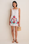 Multi Astrid Embroidery Tank Dress
