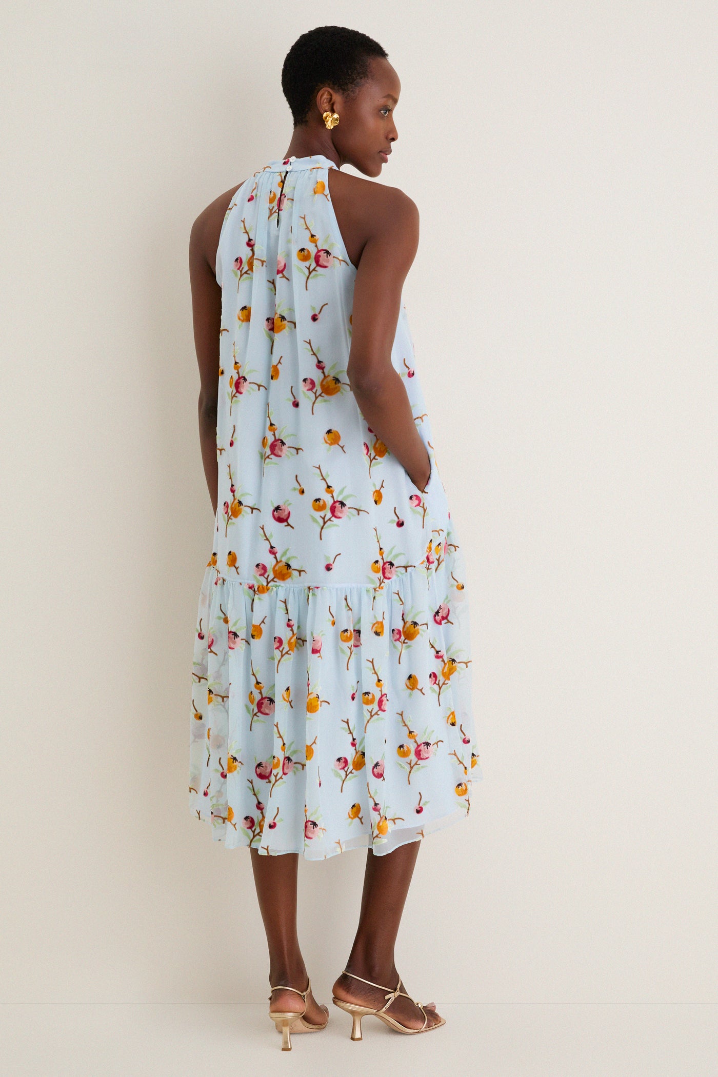 Blue Freya Print Tank Dress