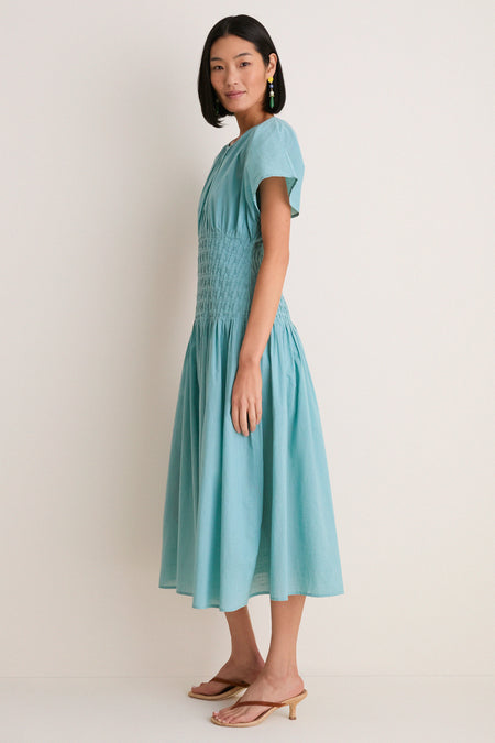 Blue Violet Ramie Dress