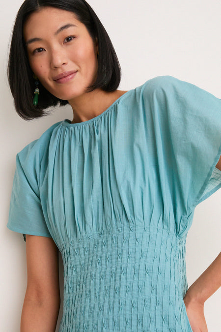 Blue Violet Ramie Dress