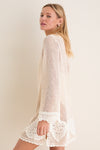 Cream Madelyn Crochet Tunic
