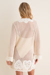 Cream Madelyn Crochet Tunic
