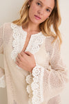 Cream Madelyn Crochet Tunic