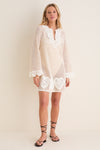 Cream Madelyn Crochet Tunic