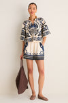 Exclusive Cream Blaise Print Shorts