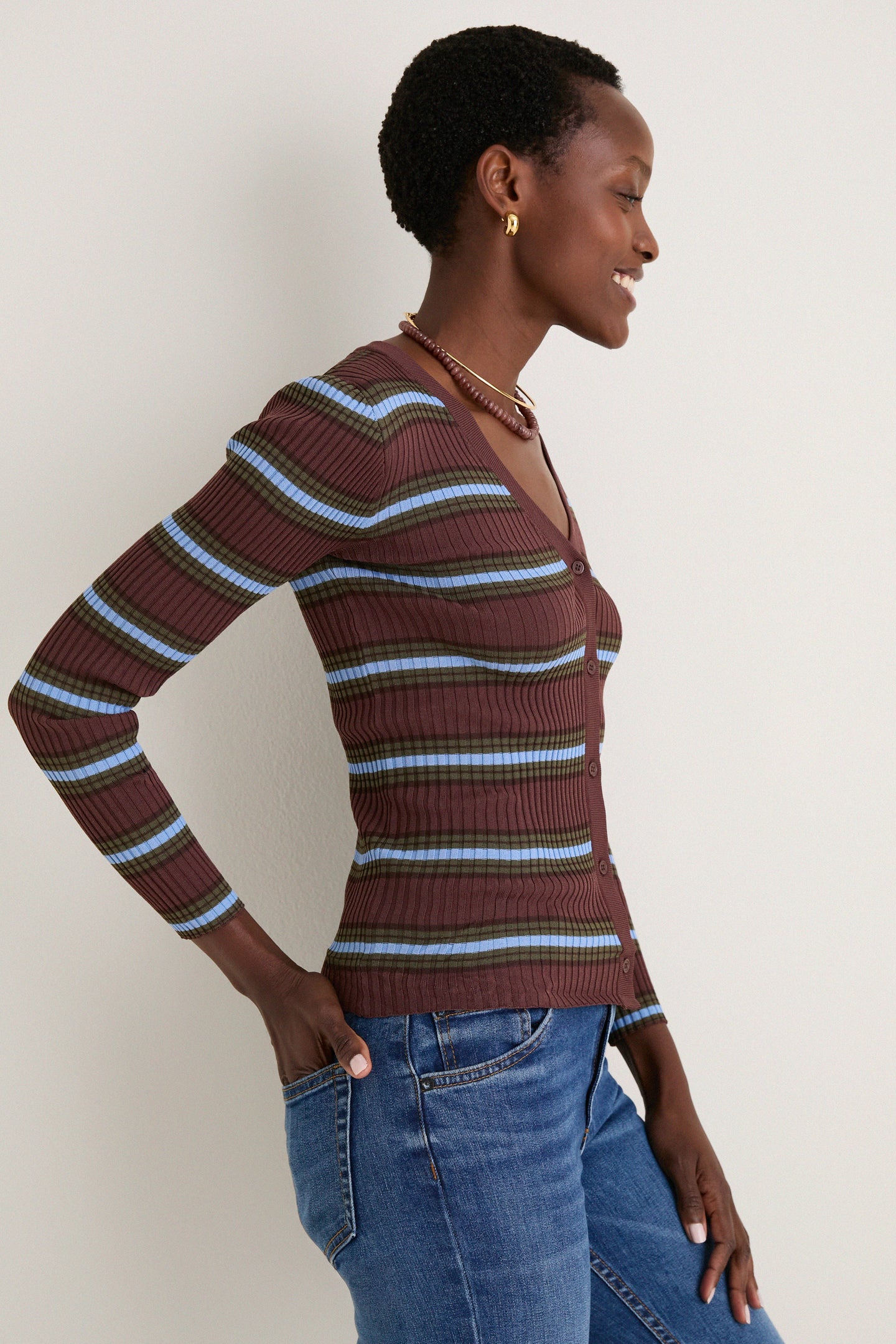 Redondo Stripe Cargo Sweater