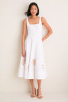 White Embroidery Wells Dress