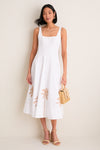 White Embroidery Wells Dress