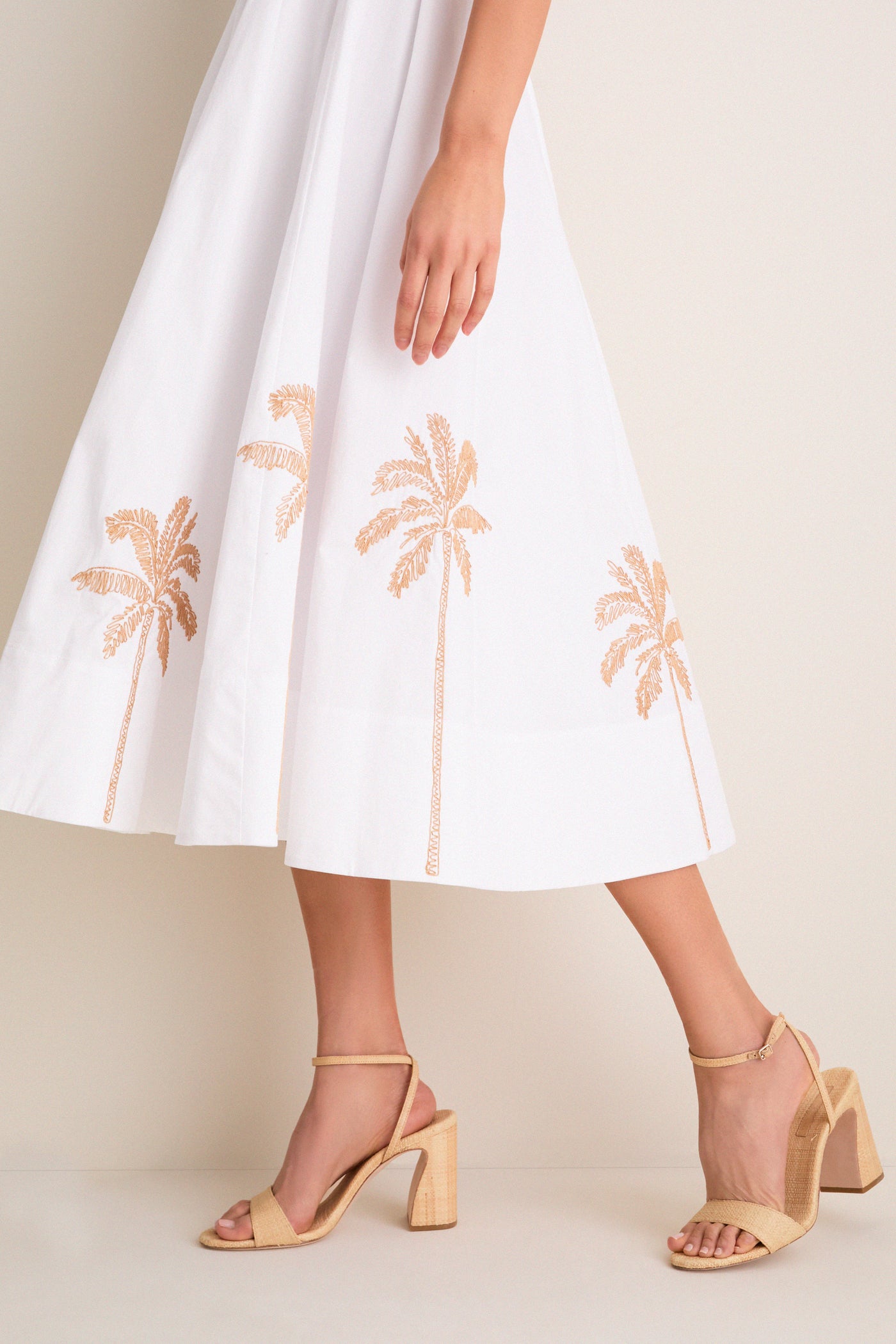 White Embroidery Wells Dress