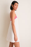 Blush and Canyon Linen Laura Mini Dress
