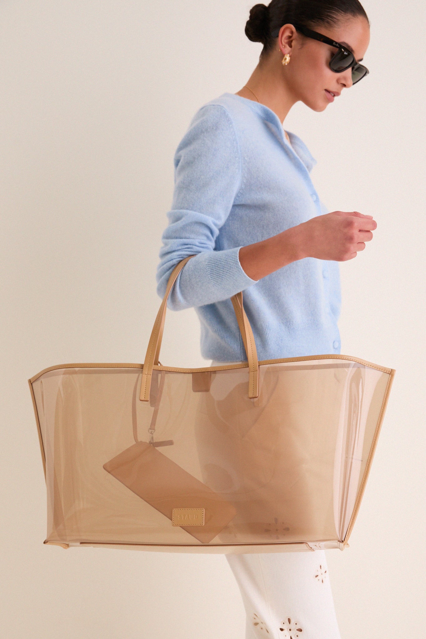 Camel Christos Large Tote