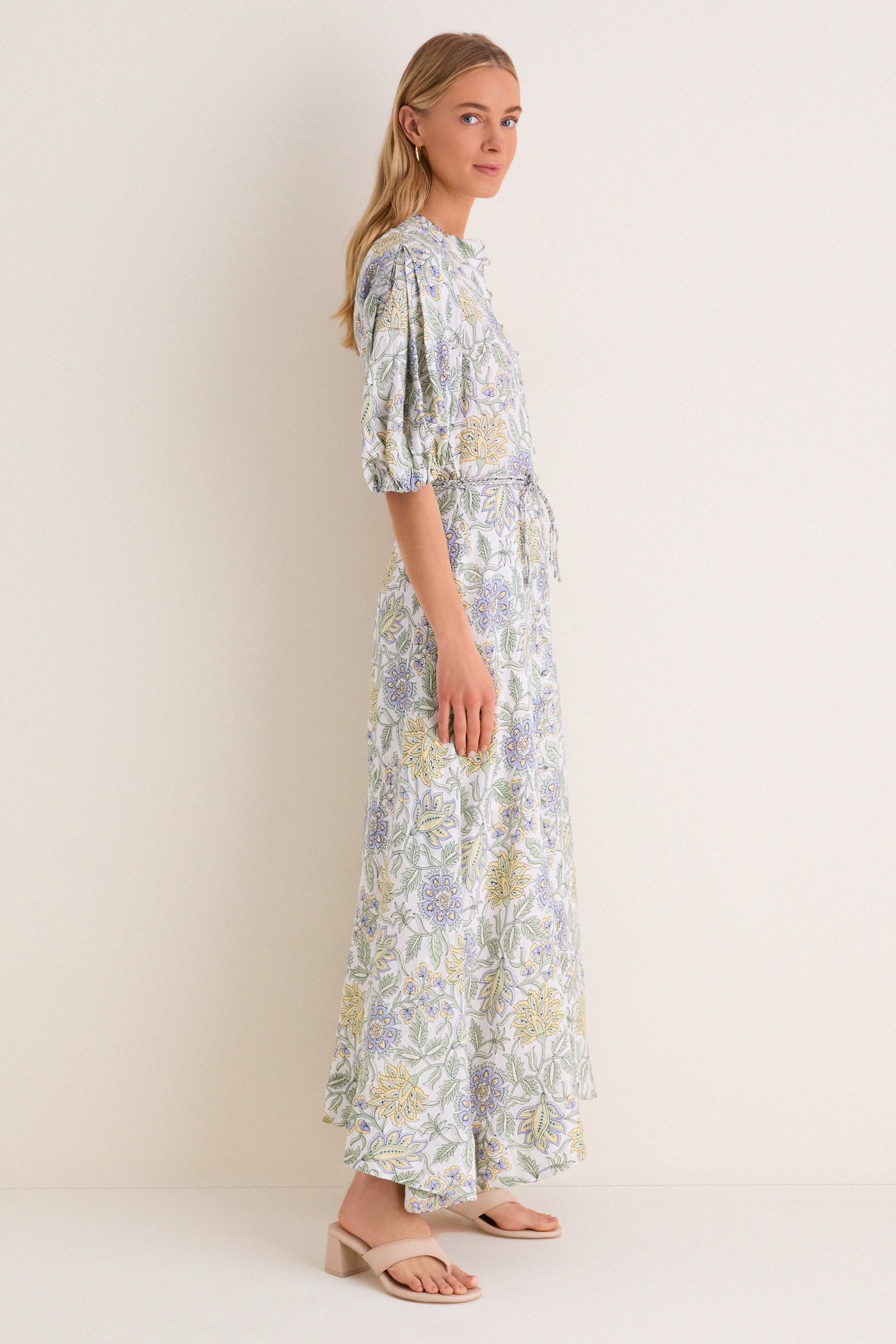 Heritage Lemon Kira Maxi Dress