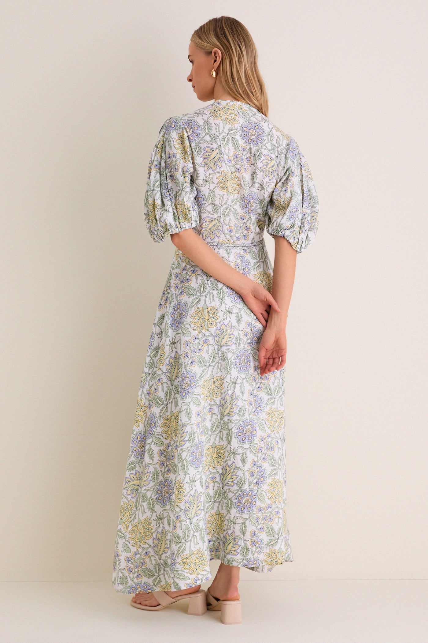 Heritage Lemon Kira Maxi Dress
