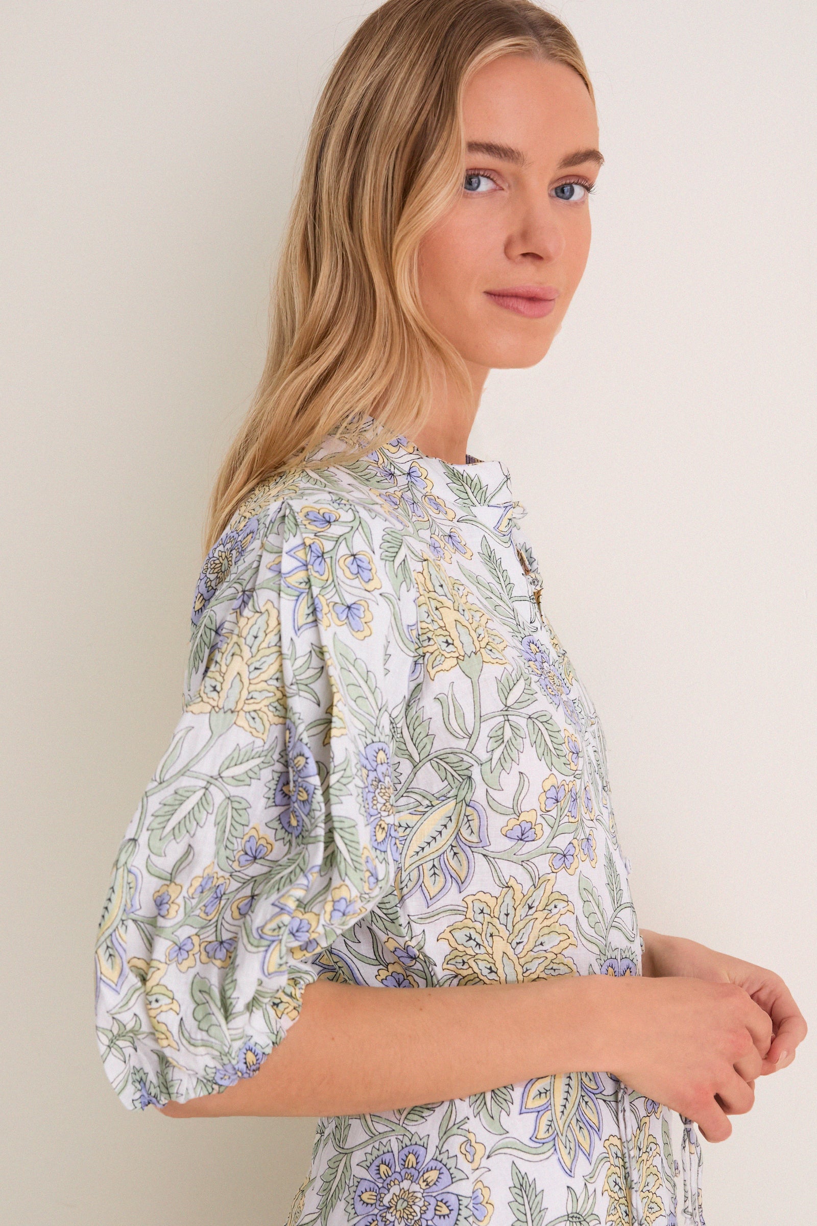 Heritage Lemon Kira Maxi Dress