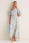 Heritage Lemon Kira Maxi Dress