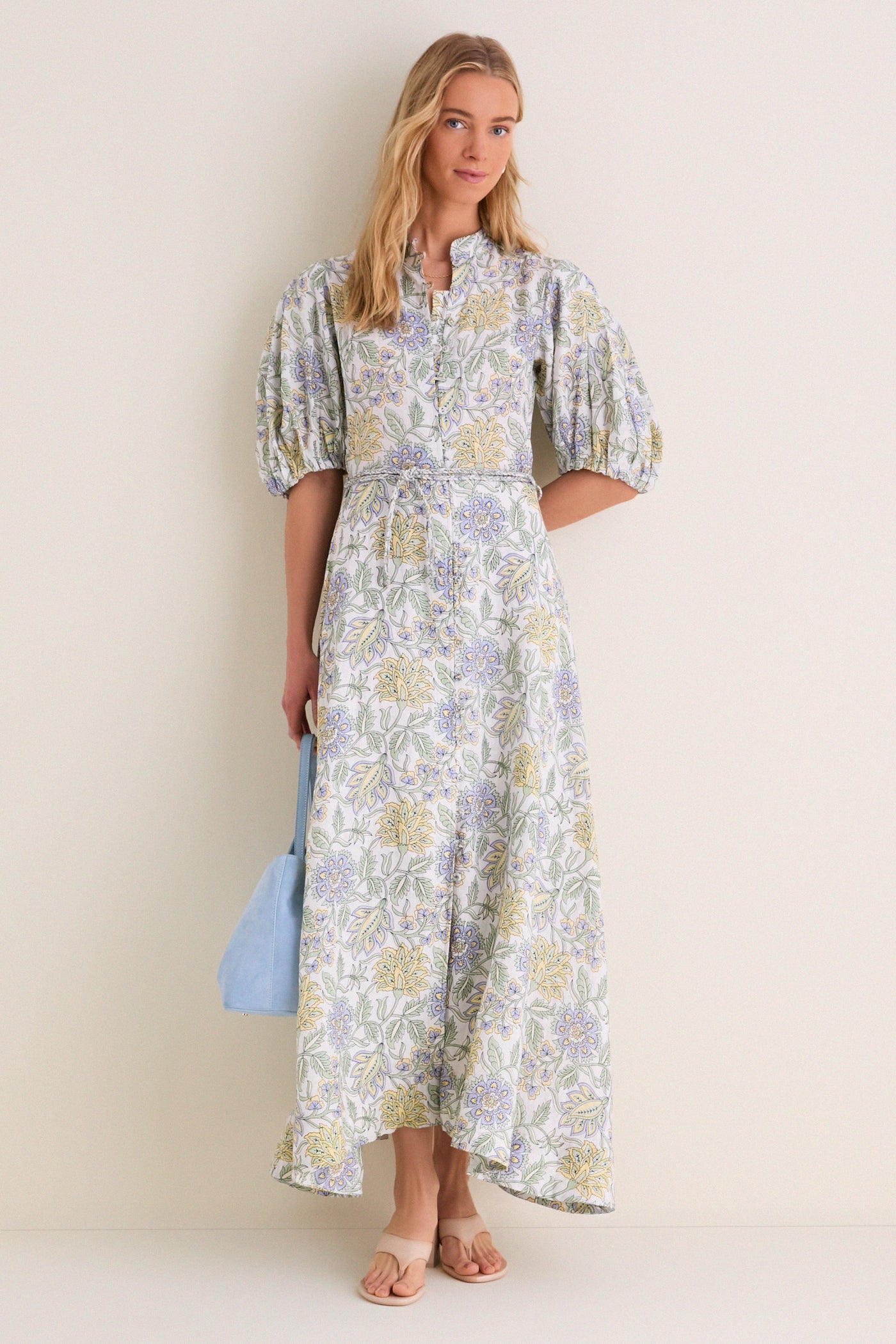 Heritage Lemon Kira Maxi Dress