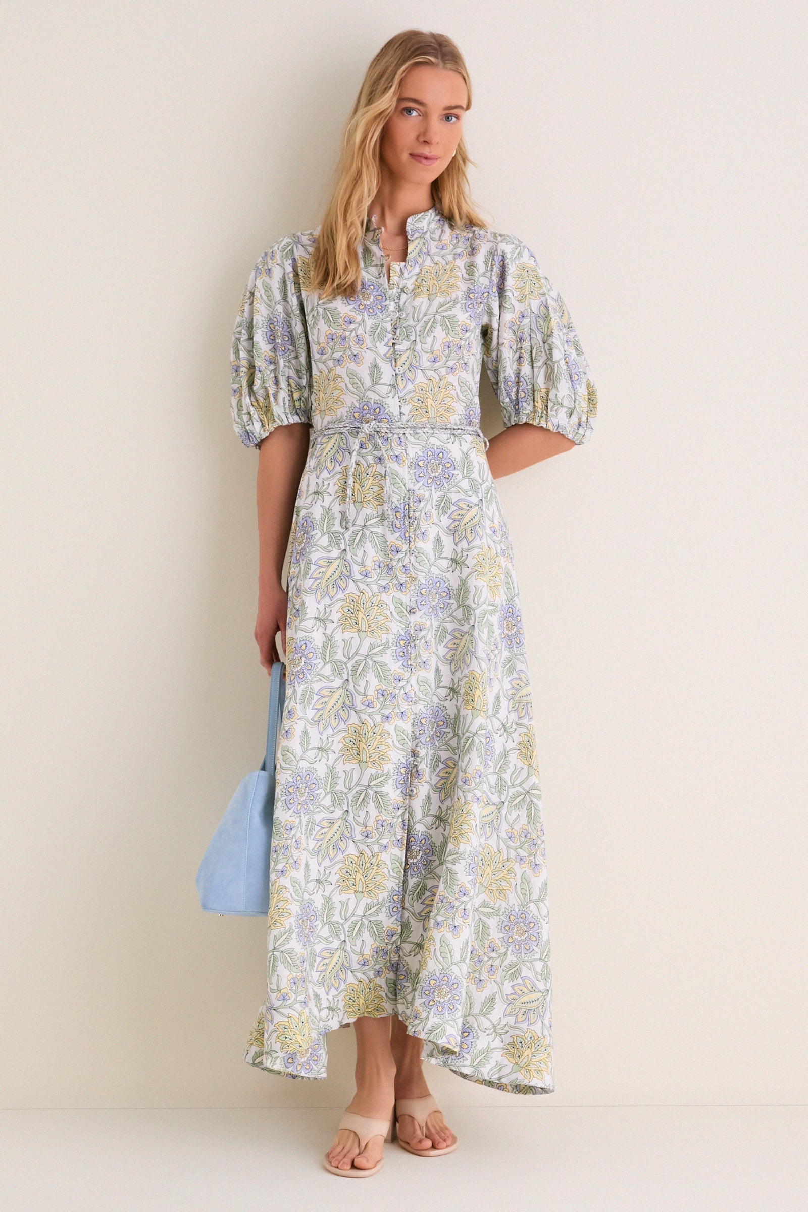 Heritage Lemon Kira Maxi Dress