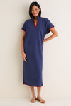 Navy Pique Melissa Maxi Dress