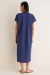 Navy Pique Melissa Maxi Dress