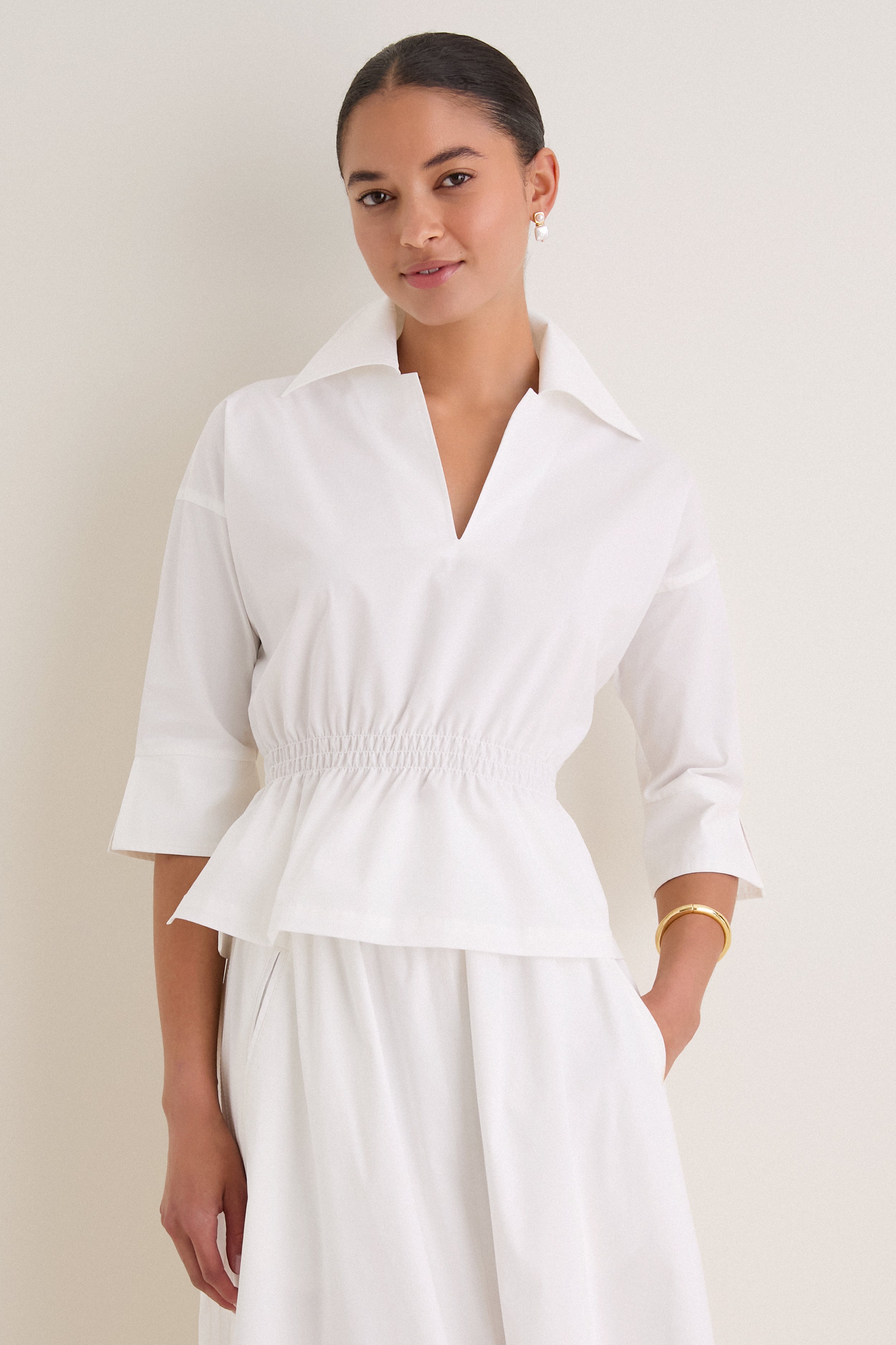 White Poplin Roberts Top | Tuckernuck