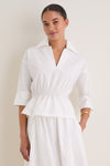 White Poplin Roberts Top