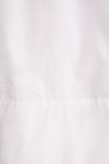 White Poplin Trapunto Stitch Brie Skirt