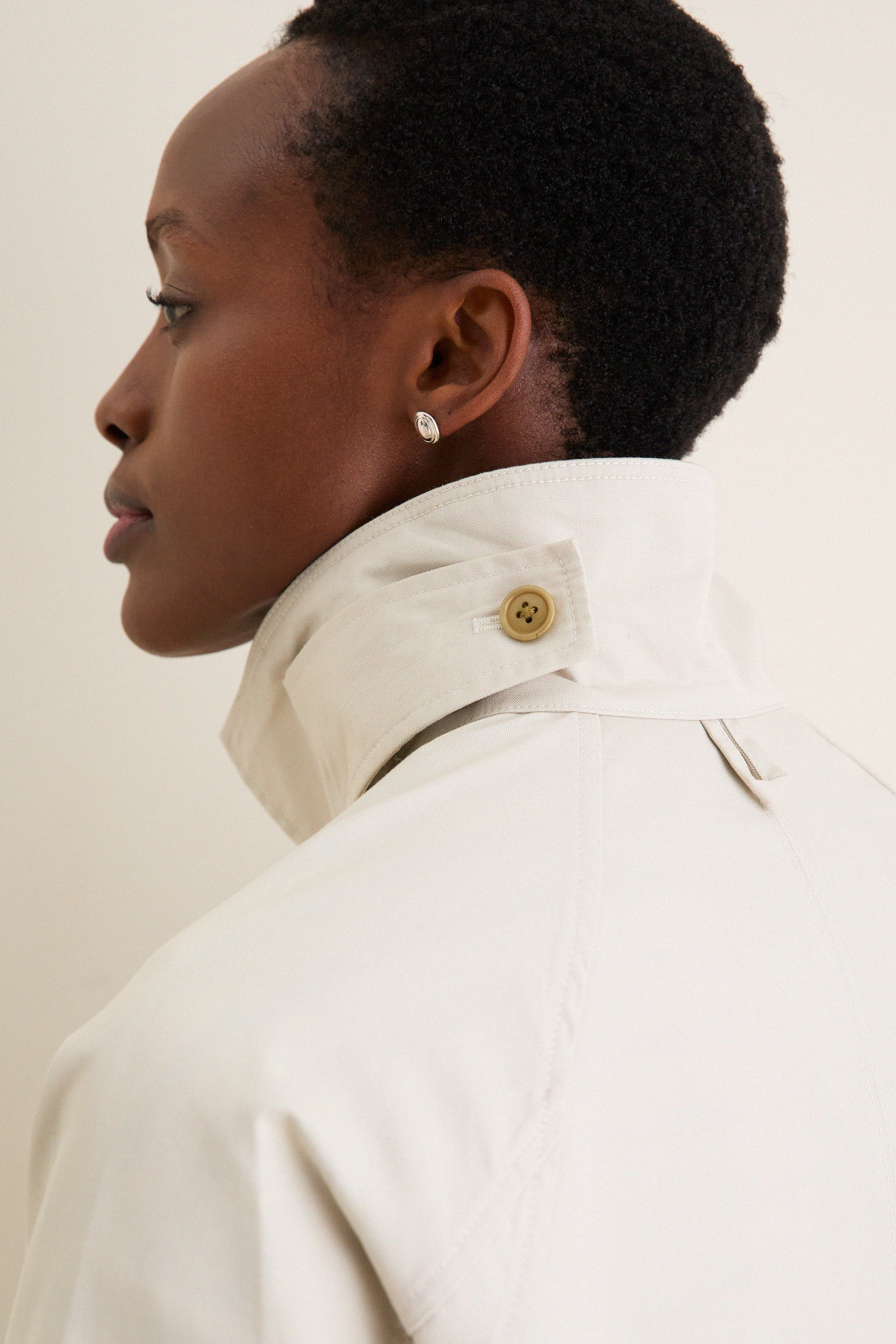 Stone Madeleine Trench in Cotton Blend | Alex Mill