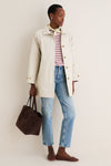 Stone Madeleine Trench in Cotton Blend