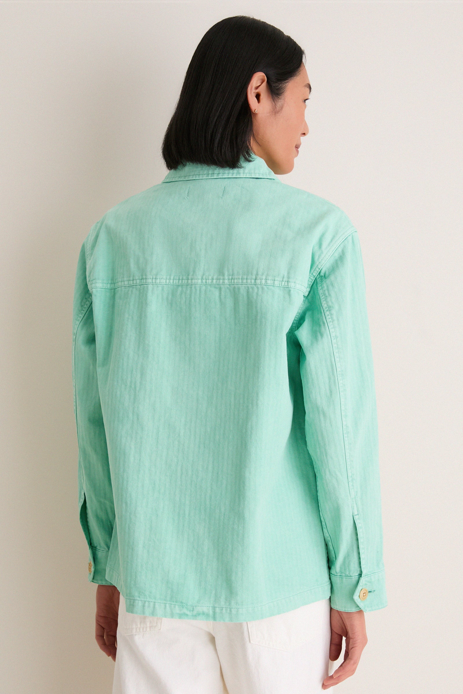 Mickey Mint Painter Jacket in Herringbone