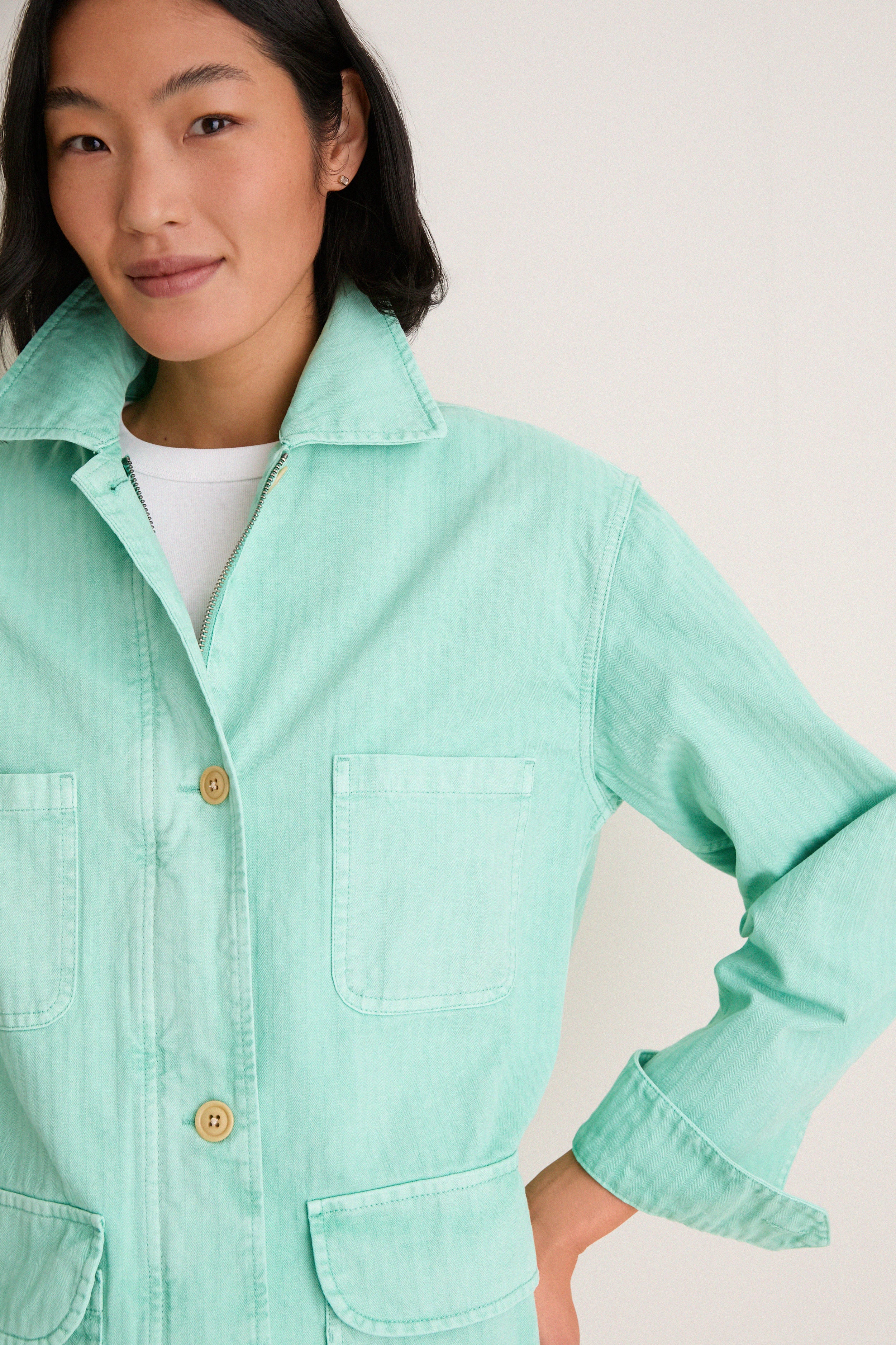 Mickey Mint Painter Jacket in Herringbone