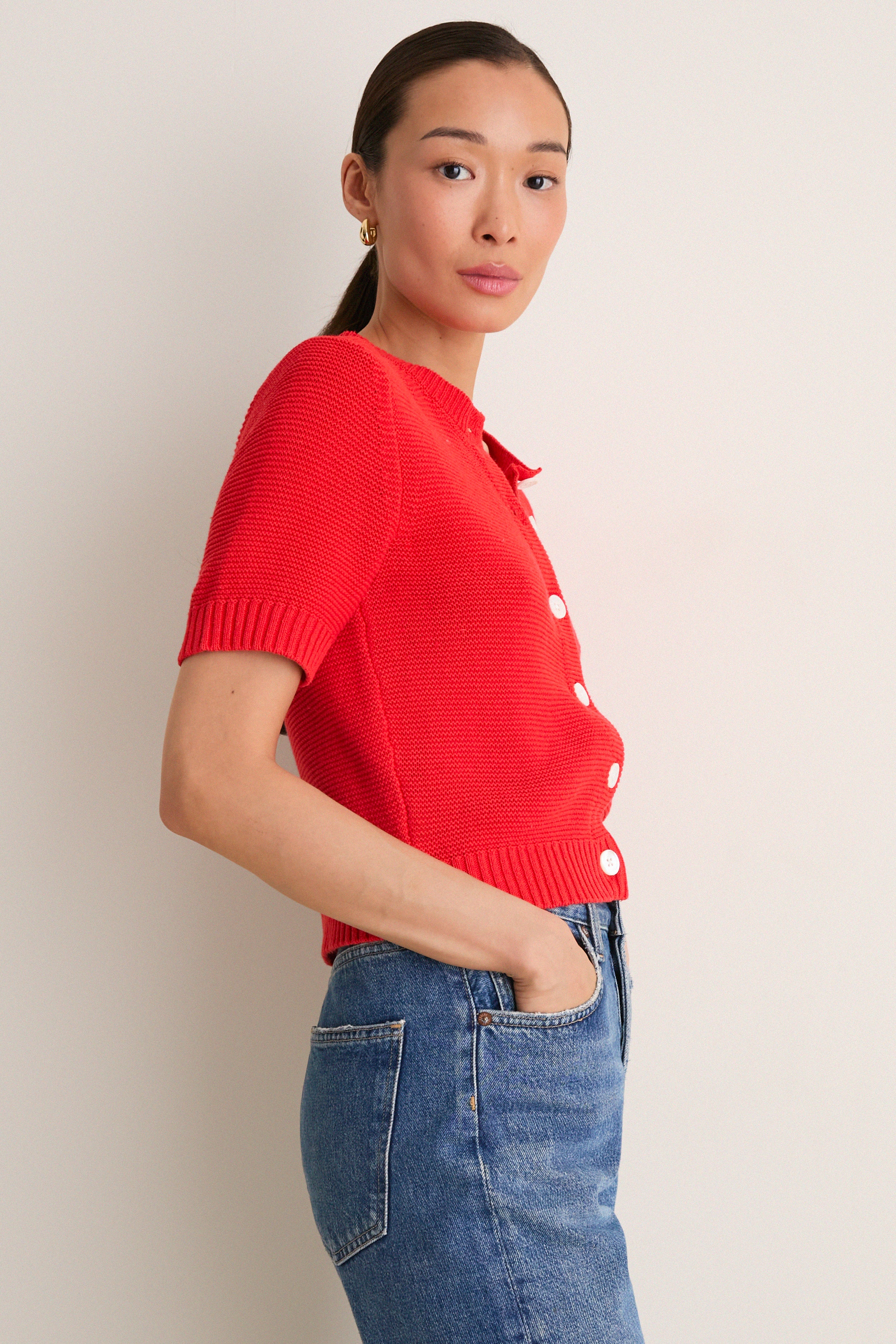 Tomato Elle Cardigan in Linen Cotton