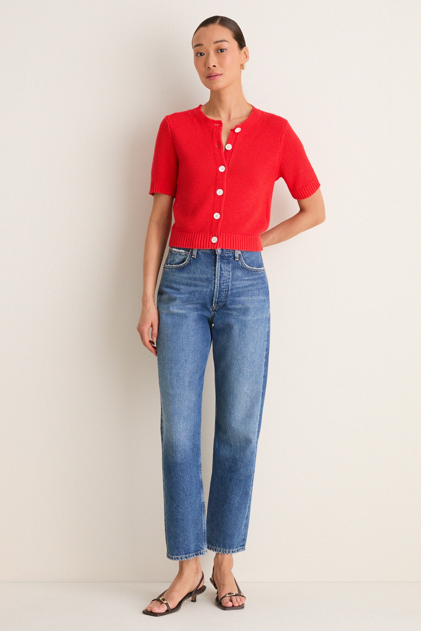 Tomato Elle Cardigan in Linen Cotton
