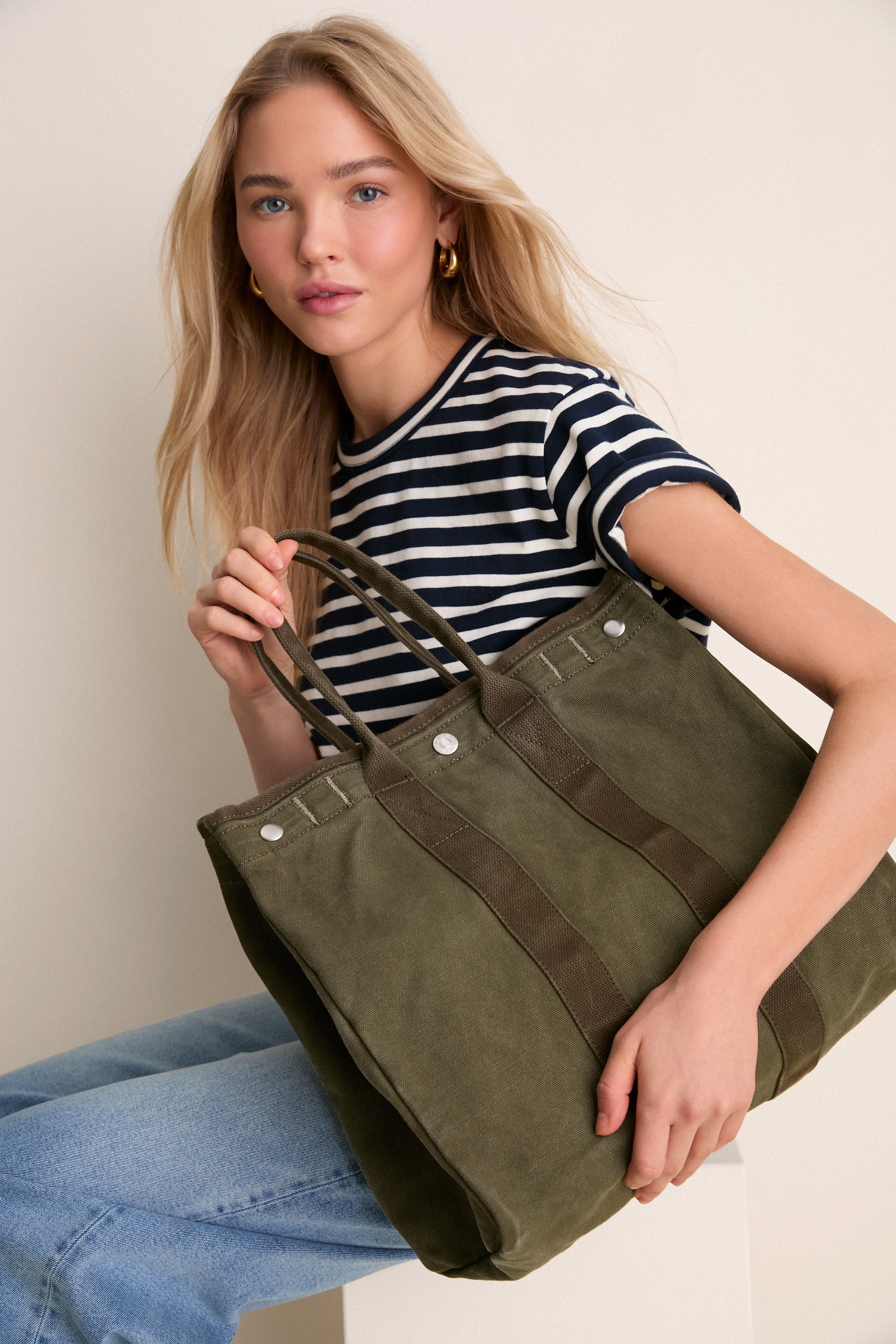 Military Olive Perfect Weekday Tote | Alex Mill