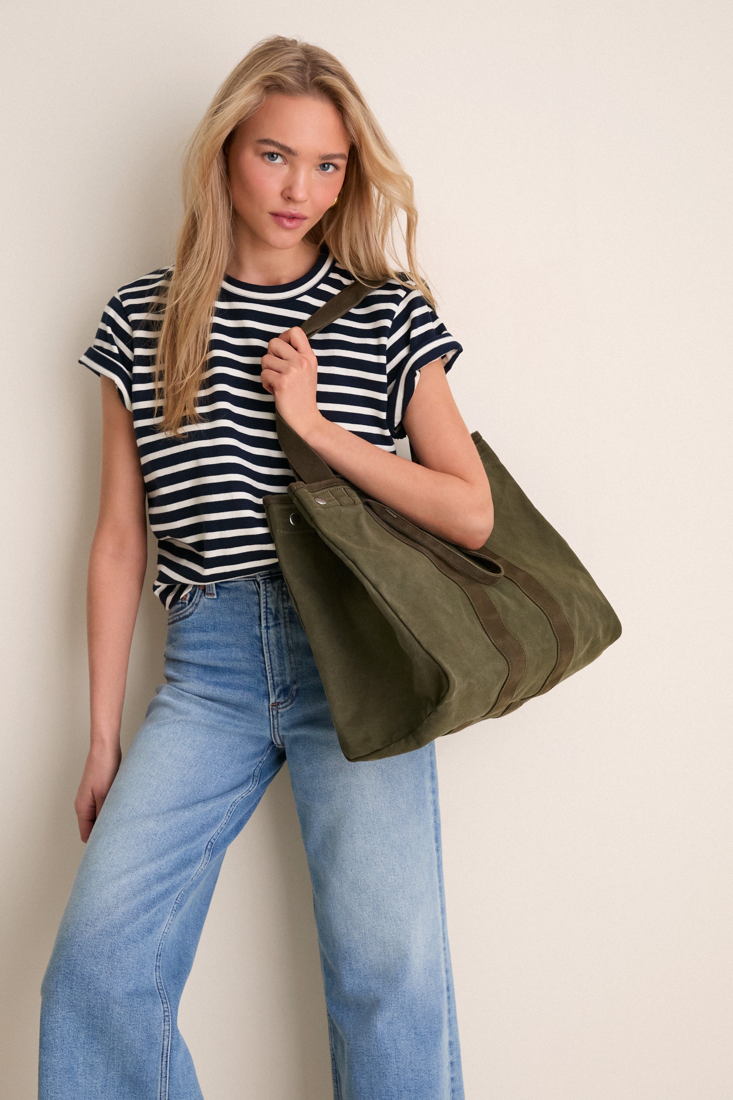 Military Olive Perfect Weekday Tote | Alex Mill