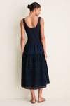Navy Casey Midi Dress